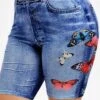 Plus Size Tight Butterfly Casual Leggings