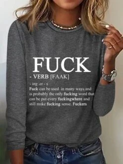 Text Letters Casual Jersey Loose T-Shirt -Zolucky Sales Store 9f42d11e8ad65f51c438d0a245c04f62