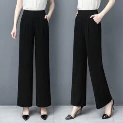 Plain Daily Basic Casual Loose Straight Ankle Pants With Pockets -Zolucky Sales Store O1CN01wTGzsb1R6RVbJSVoc 2215523072062 0 cib 1690956187683