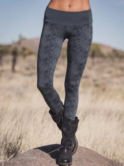 Casual Cotton-Blend Printed Leggings