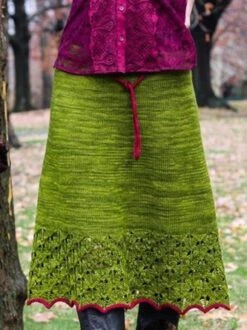 Cotton-Blend Casual Skirt