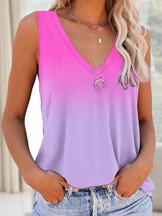 Casual Loosen V Neck Knit Tank 2 Casual Loosen V Neck Knit Tank - Image 2