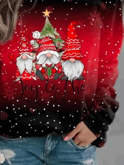 Plus Size Christmas Loose Crew Neck Casual Sweatshirt -Zolucky Sales Store a1bb2661f529df058c78d3f6d0be40ec