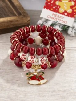 Christmas Cartoon Pendant Bracelet Set Multi-layered Beaded Bracelet 24 Christmas Cartoon Pendant Bracelet Set Multi-layered Beaded Bracelet -Zolucky Sales Store a2499966e43e2142e8ca6c205a296973