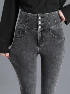 Casual Pocket Stitching Denim Regular Fit Jeans -Zolucky Sales Store a3fea834affdb8bdedf794a066505a2a