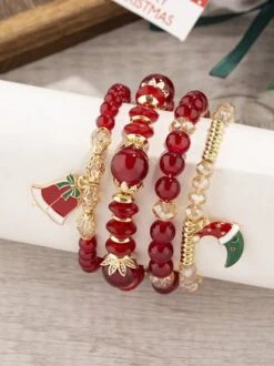 Christmas Cartoon Pendant Bracelet Set Multi-layered Beaded Bracelet 29 Christmas Cartoon Pendant Bracelet Set Multi-layered Beaded Bracelet -Zolucky Sales Store a4f1c94e13cbb5aa30b16a9196004278