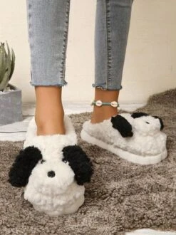 Cartoon Dog Warmth Fluffy Slippers -Zolucky Sales Store a5242b3b4ba7fadb8468dcefbf93b940