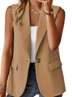 Plain Lapel Collar Casual Loose Blazer -Zolucky Sales Store a562f86981700a2e082edd7424955fde