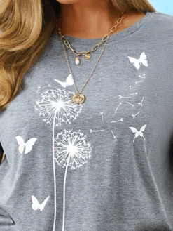 Plus Size Crew Neck Loosen Short Sleeve T-Shirt -Zolucky Sales Store a634b1280e47cb3d3076982383d3b310