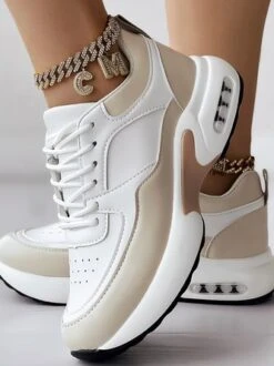 Sports All Season Pu Plain Casual Shoes