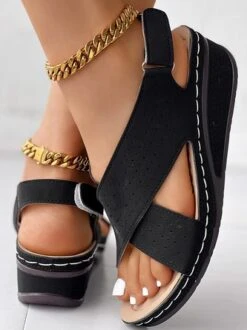 Wedge Heel Pu Vacation Sandal 20 Wedge Heel Pu Vacation Sandal -Zolucky Sales Store a7215c9b42722f95eceee5e4f6360695