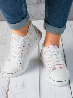 Lightweight Breathable Wear-Resistant Floral Lace-Up Sneakers Canvas Shoes -Zolucky Sales Store a78947fc5750a3dc9b2bae24bf917df0