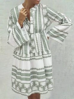 Summer Fashion Women Bell Sleeves Printed Holiday Dress -Zolucky Sales Store a7d4e858b88c09a41ceb922d7dbb7e71156691592168686