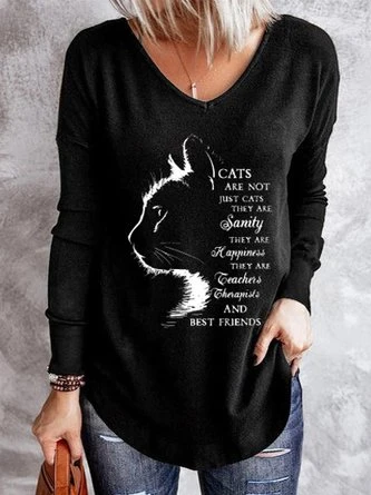 Plus Size V Neck Loose Casual Jersey T-Shirt 1 Plus Size V Neck Loose Casual Jersey T-Shirt