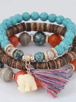 Zolucky Ethnic Tassel Crack Bead Multilayer Combination Bracelet -Zolucky Sales Store a830ef7f5562481258062c2ca8bb290c