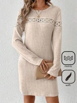 Notched Loose Casual Dress