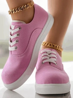 Casual All Season Plain Christmas Canvas Shoes -Zolucky Sales Store a9ff2c58c410e8e120f6421d2ea137b2