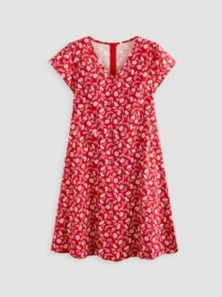 Women Floral Slim Pullover Short Sleeve Summer Dress Boho Dress -Zolucky Sales Store aabd14b5fdfcb6c6a54fb80c405d72e1