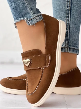 Faux Suede Casual Plain All Season Shallow Shoes 10 Faux Suede Casual Plain All Season Shallow Shoes - Image 10