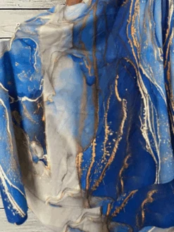 Plus Size V Neck Loose Abstract Stripes Casual Dress -Zolucky Sales Store ac27d3182ac8691c67c7c898a8cb97ac