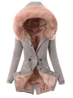 Loose Fur Collar Hoodie Casual Padded Jacket -Zolucky Sales Store ac5e19533f8ee6c705822d23fa8949c6