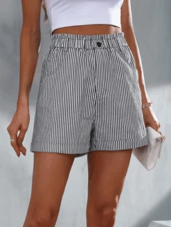 Loose Casual Striped Shorts -Zolucky Sales Store acce544c112ca0e88e84ec30c374aef9