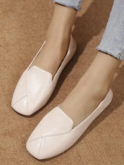 Casual Plain Pu All Season Shallow Shoes -Zolucky Sales Store ade17e465919d71a1ed9c5e760d370e0