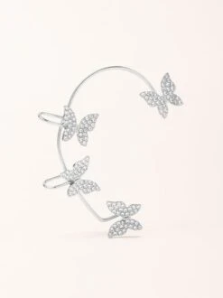 Single Alloy Party Rhinestone Butterfly Cuff Sexy Earring -Zolucky Sales Store ae50ee4b68fb37141e5598f133f2fd20