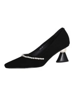 Elegant Imitation Pearl Shaped Heel Pumps -Zolucky Sales Store ae69341adce86cdf4c36f7fe1ec17ae8