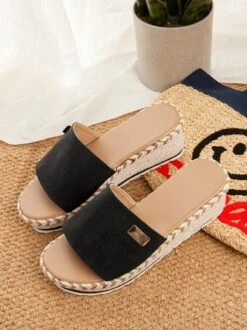 Resort Hemp Rope Sole Wedge Sandals -Zolucky Sales Store ae9e9562fba9079d28ef87a40b6c25c3