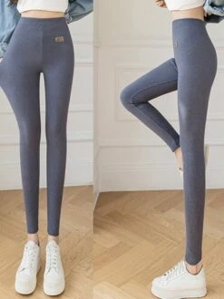 Fleece Plain Tight Casual Leggings -Zolucky Sales Store aea0cc48f4ec6d104d98e8f94867e3b0