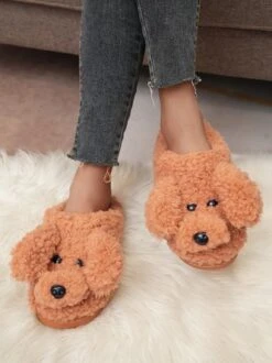 Casual Cartoon Dog Fluffy Toe-covered Slippers -Zolucky Sales Store b02818ab562d7e2a9076e8469d509656