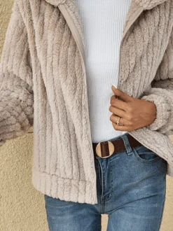 Fluff/Granular Fleece Fabric Casual Teddy Jacket Plus Size -Zolucky Sales Store b06c12b253ad50a2540cc65a1aef9bae