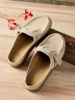 Women Soft Sole Casual Comfy Leather Slip On Sandals -Zolucky Sales Store b0746c70e358a81444f8201e7b347ca9