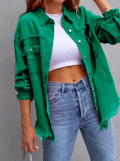 Shawl Collar Casual Ripped Jacket -Zolucky Sales Store b10f3a7b60ff064edc58e3d2dc0ab183