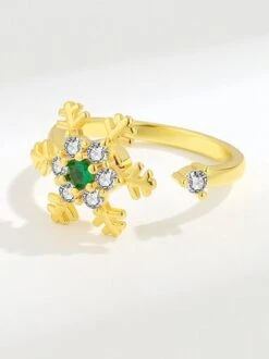 Christmas Rotatable Snowflake Rhinestone Adjustable Ring -Zolucky Sales Store b1d18c3d57e02f8ae0e76209538524ad