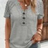 Plus Size Lace Elegant Loose T-Shirt