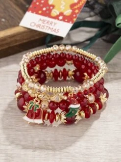 Christmas Cartoon Pendant Bracelet Set Multi-layered Beaded Bracelet 28 Christmas Cartoon Pendant Bracelet Set Multi-layered Beaded Bracelet -Zolucky Sales Store b3077a494f68708d7e1160a3bb1dd6d8