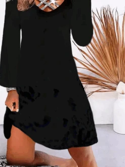 Casual Solid Regular Fit Knitting Dress 5 Casual Solid Regular Fit Knitting Dress -Zolucky Sales Store b3ffeca4e678a7db7da700e7974b896d