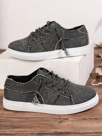 Women Vintage Lace-Up Canvas Shoes 14 Women Vintage Lace-Up Canvas Shoes - Image 14