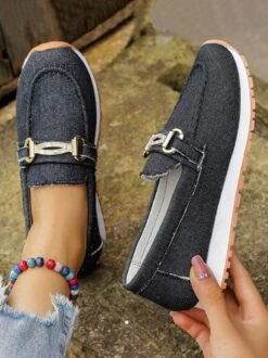 Casual Metal Canvas Non-Slip Slip On Shoes 16 Casual Metal Canvas Non-Slip Slip On Shoes -Zolucky Sales Store b45cfd898e9e14570ca8c99800b00b70
