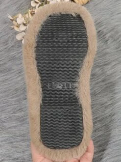 Casual Color Block Buckle Comfy Fluffy Slippers -Zolucky Sales Store b5265928a613cab9732dc3ab79fb4a0a