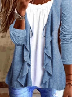 Jersey Loose Plain Other Coat -Zolucky Sales Store b52d455f2fd38e0ec40bcfbbff78f39c