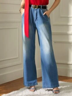 Loose High Waist Plain Urban Wide Leg Long Jeans 30 Loose High Waist Plain Urban Wide Leg Long Jeans -Zolucky Sales Store b60904a1ede66321f23da6e15eb37abe