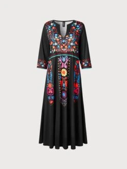 V Neck Boho Regular Fit Dress 10 V Neck Boho Regular Fit Dress -Zolucky Sales Store b694000a507a05c005e7962f9ec3fe85
