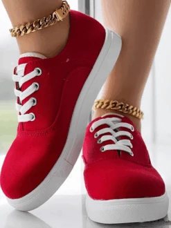 Casual All Season Plain Christmas Canvas Shoes -Zolucky Sales Store b71d5eb71b0ac85a3638c97ac3c659dd