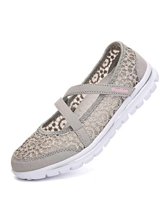 Breathable Hollow Out Lace Panched Casual Slip-on Sneakers 12 Breathable Hollow Out Lace Panched Casual Slip-on Sneakers - Image 12