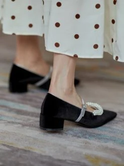 Elegant Imitation Pearl Decor Block Heel Mary Jane Shoes 19 Elegant Imitation Pearl Decor Block Heel Mary Jane Shoes -Zolucky Sales Store b7953e7f79347ce6311c1d11f52b7b18