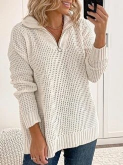 Shawl Collar Casual Sweater