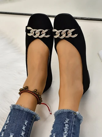 Faux Suede All Season Casual Plain Shallow Shoes 2 Faux Suede All Season Casual Plain Shallow Shoes - Image 2